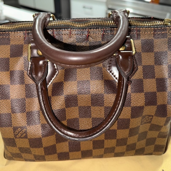Authentic Louis Vuitton Damier Ebene Speedy 25- Vintage - Picture 3 of 8